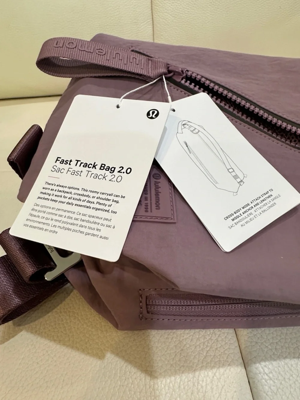 Lululemon Fast Track Bag 2.0 9L Lavender Lux-LU9CDGS LVLX